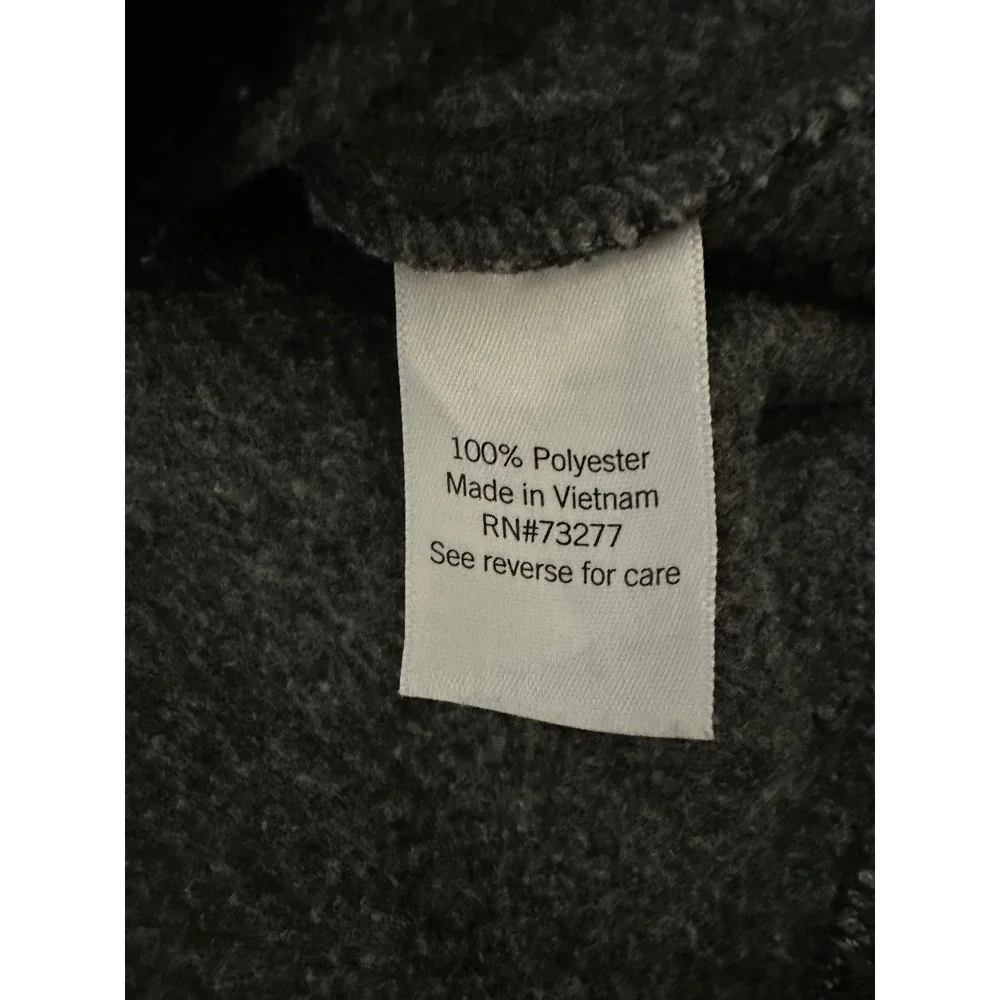 Sonoma Mens XL Jacket Gray Sweater Fleece Full Zip Mock Neck